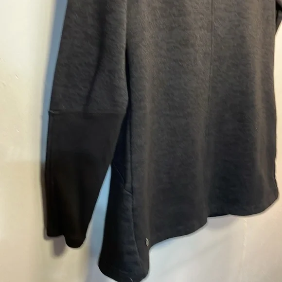 Zella Black Cross-over Collar Oversized Athletic Jacket M. #0023 - Picture 10 of 16